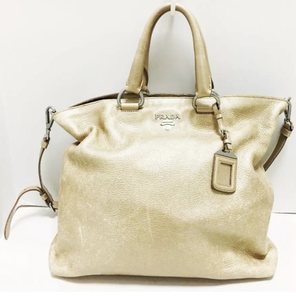 Authentic Large Saffiano Bag. Two way with Strap - Picture 1 of 6